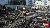 FOTO: Puing-puing Kebakaran Pasar Cempaka Putih Jakarta Setidaknya 807 kios di Pasar Cempaka Putih, Jakarta Pusat, hangus dilalap api pada Kamis (24/9) pagi.