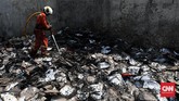 FOTO: Puing-puing Kebakaran Pasar Cempaka Putih Jakarta Setidaknya 807 kios di Pasar Cempaka Putih, Jakarta Pusat, hangus dilalap api pada Kamis (24/9) pagi.