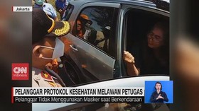 VIDEO: Pelanggar Protokol Kesehatan Melawan Petugas