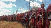 FOTO: Suku Maasai Gelar Upacara Tradisi di Tengah Pandemi Suku Maasai di Kenya menggelar upacara tradisional mereka di tengah pandemi pada Rabu (23/9). (AP Photo)