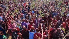 FOTO: Suku Maasai Gelar Upacara Tradisi di Tengah Pandemi