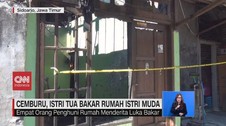 VIDEO: Cemburu, Istri Tua Bakar Rumah Istri Muda