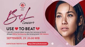 Konser Amal BCL dan Yayasan Jantung Digelar 29 September