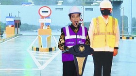 Terbang ke Sumsel, Jokowi Resmikan Tol Kayu Agung-Palembang