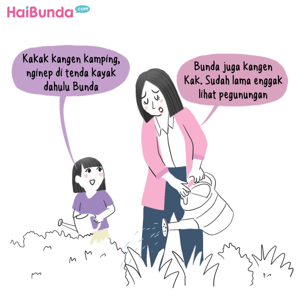 Komik HaiBunda Kamping