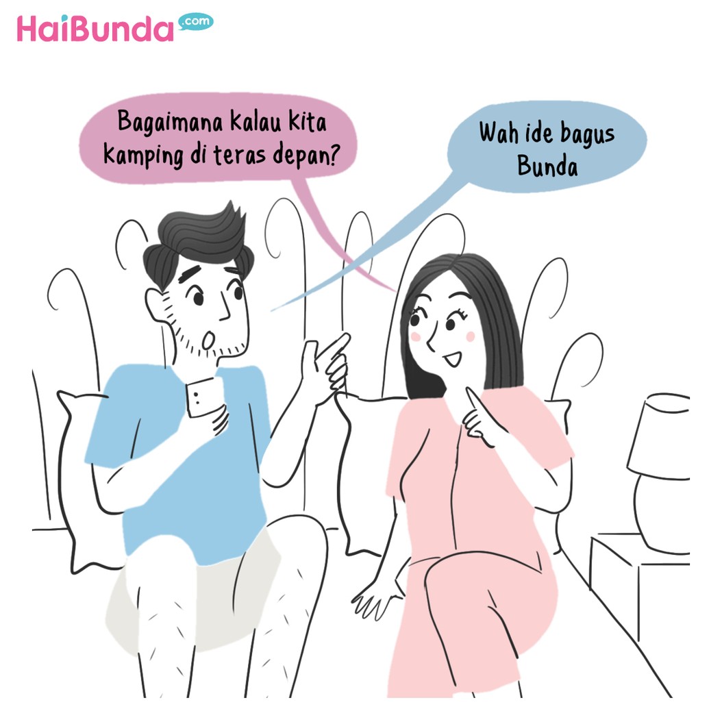 Komik HaiBunda Kamping