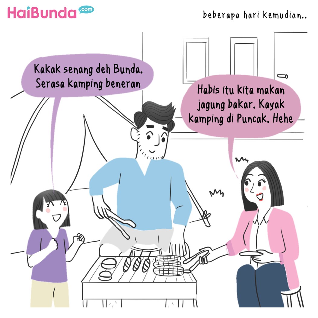 Komik HaiBunda Kamping