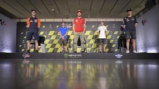 FOTO: MotoGP Catalunya, Pembalap Spanyol 'Kepung' Dovizioso