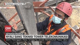 VIDEO: Nyali Sang Teknisi Tower Telekomunikasi