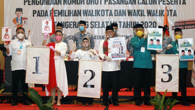 KPU mengurangi batas maksimal dana kampanye pasangan calon peserta Pilkada Tangerang Selatan 2020 menjadi sekitar Rp25 miliar.