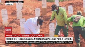 VIDEO: Sehari, TPU Makamkan Puluhan Pasien Covid-19