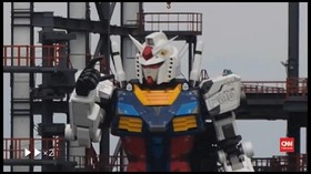 VIDEO: Viral Robot Gundam Raksasa Bisa Bergerak di Jepang