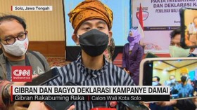 VIDEO: Gibran dan Bagyo Deklarasi Kampanye Damai