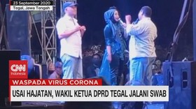 VIDEO: Usai Hajatan, Wakil Ketua DPRD Tegal Jalani Swab