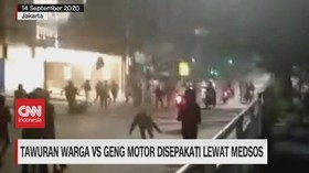 VIDEO: Tawuran Warga Vs Geng Motor Disepakati Lewat Medsos