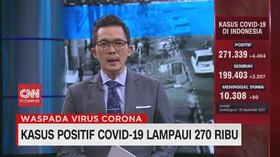 VIDEO: Kasus Positif Covid-19 Lampaui 270 Ribu