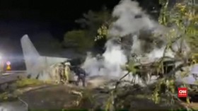 VIDEO: Pesawat Militer Ukraina Jatuh, 22 Orang Tewas
