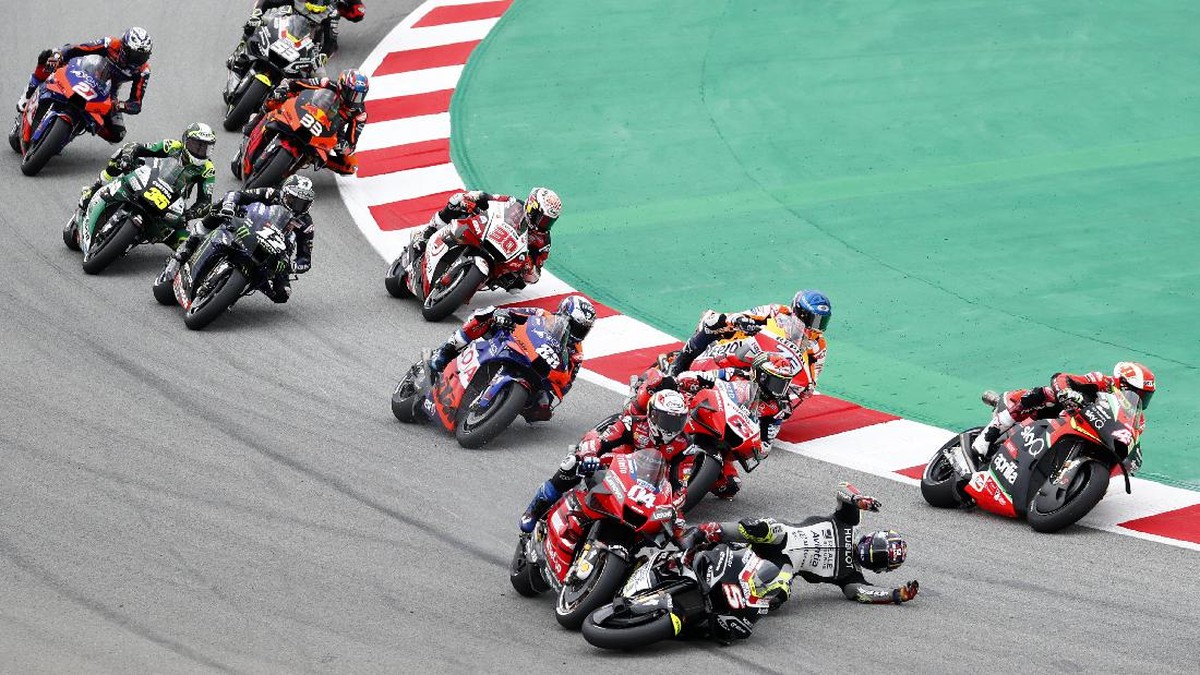 FOTO: Senyum Quartararo, Luka Dovizioso di MotoGP Catalunya