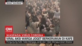VIDEO: Viral Aksi Warga Joget Berkerumun di Kafe