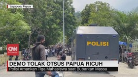 VIDEO: Demo Tolak Otsus Papua Ricuh