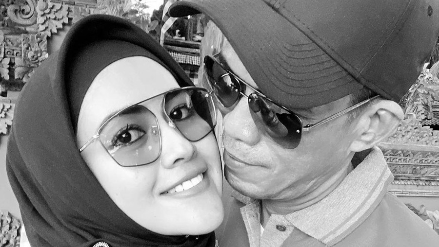Meggy Wulandari dan suami baru