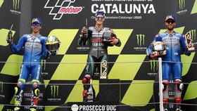 FOTO: Senyum Quartararo, Luka Dovizioso di MotoGP Catalunya