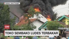 VIDEO: Toko Sembako Ludes Terbakar