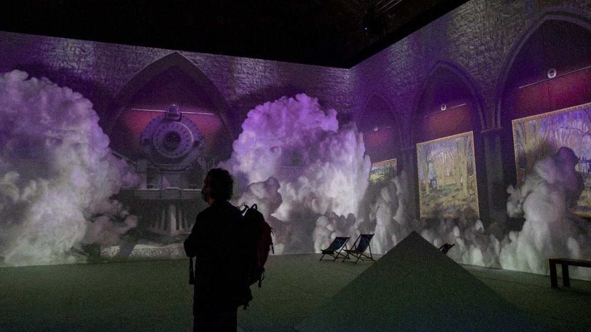 FOTO: Pameran 3 Dimensi Lukisan Van Gogh