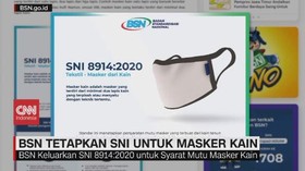 VIDEO: BSN Tetapkan SNI untuk Masker Kain