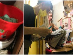 Hidup Tak Layak, Pria Ini Makan dan Tidur di Kamar Mandi Sempit