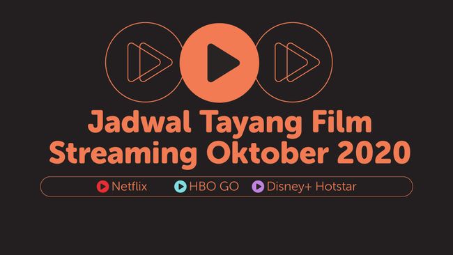 Infografis Jadwal Tayang Film Streaming Oktober 2020