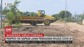 VIDEO: TPU Rorotan Bersiap untuk Pemakaman Jenazah Covid-19