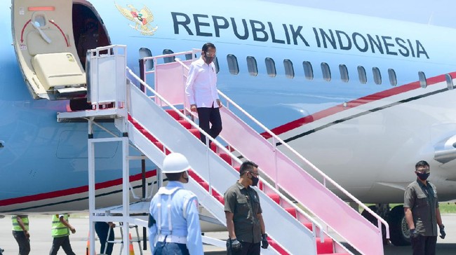 Presiden Joko Widodo (Jokowi) bertolak menuju Daerah Istimewa Yogyakarta (DIY) untuk melakukan kunjungan kerja pada Rabu (28/8) pagi.