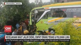 VIDEO: Kecelakaan Maut Jalur Dieng, 4 Orang Tewas