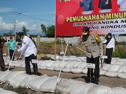 Picu Kriminalitas, 33 Ton Miras Cap Tikus Dimusnahkan di Gorontalo
