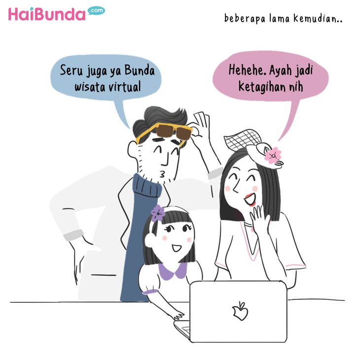 Komik HaiBunda Wisata Virtual