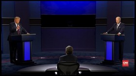 VIDEO: Trump Klaim Menang di Debat Perdana Capres AS