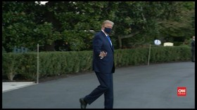 VIDEO: Positif Corona, Trump Dibawa ke RS Naik Helikopter
