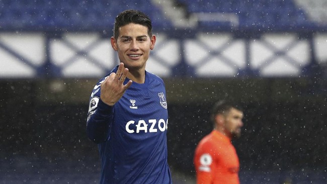 Everton saat ini lebih berbahaya karena punya James Rodriguez dan Dominic Calvert Lewin saat bersua Liverpool.