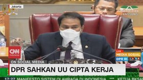 VIDEO: DPR Resmi Sahkan Omnibus Law RUU Ciptaker