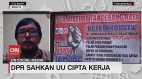 VIDEO: DPR Sahkan Revisi UU Cipta Kerja Meski Tuai Penolakan