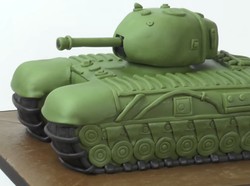 HUT TNI Ke-75, Ada Cake Hijau Loreng hingga Berhias Tank Baja
