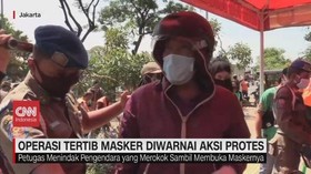 VIDEO: Operasi Tertib Masker Diwarnai Aksi Protes