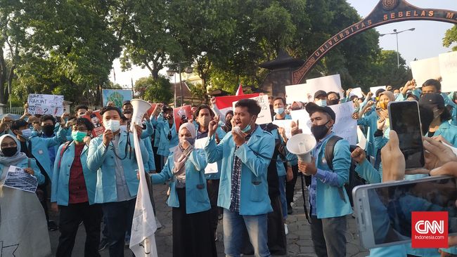 Demo Di Solo Nyaris Tanpa Dikawal Polisi Buruh Absen