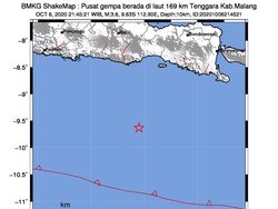 Gempa M 3,6 Guncang Malang