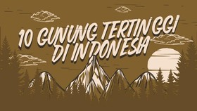 INFOGRAFIS: 10 Gunung Tertinggi di Indonesia