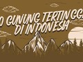 INFOGRAFIS: 10 Gunung Tertinggi di Indonesia