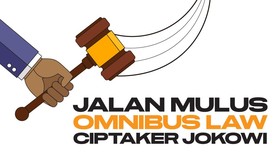 INFOGRAFIS: Jalan Mulus Omnibus Law Ciptaker Jokowi