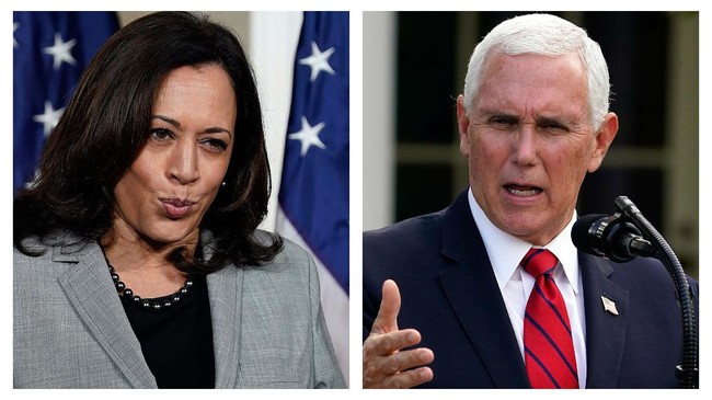 Mike Pence dan Kamala Harris akan bertemu dalam debat calon wakil presiden AS pada Rabu (7/10) malam.
