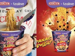 Terbaru! Begini Rasa Mie Instan Cup Boba Milk Tea Ekstra Pedas
